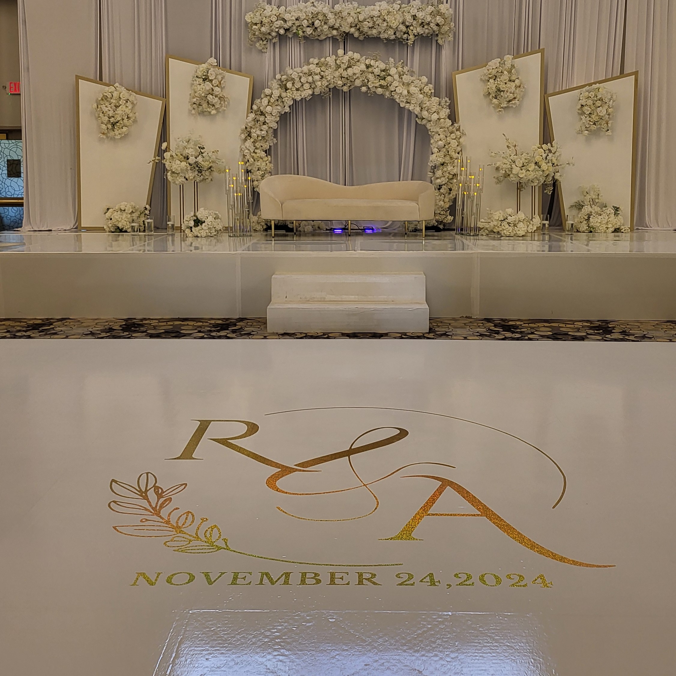 White Vinyl and Custom Decal Dancefloor 2